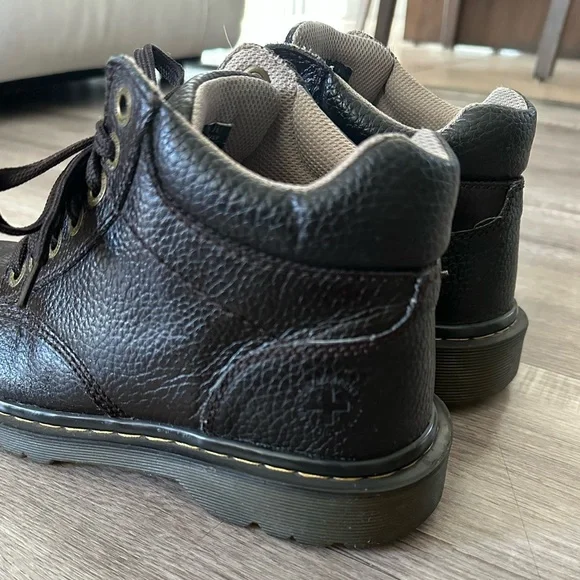 Dr. Martens Harrisfield Leather Boots Dark Brown Men’s Size 8 - Picture 5 of 10